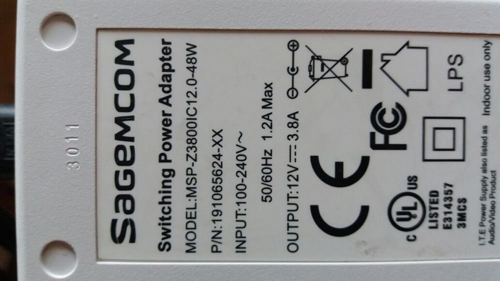Zasilacz 12V 3,8A do led