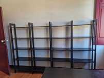 Estante LAIVA Preta/Castanha  Ikea