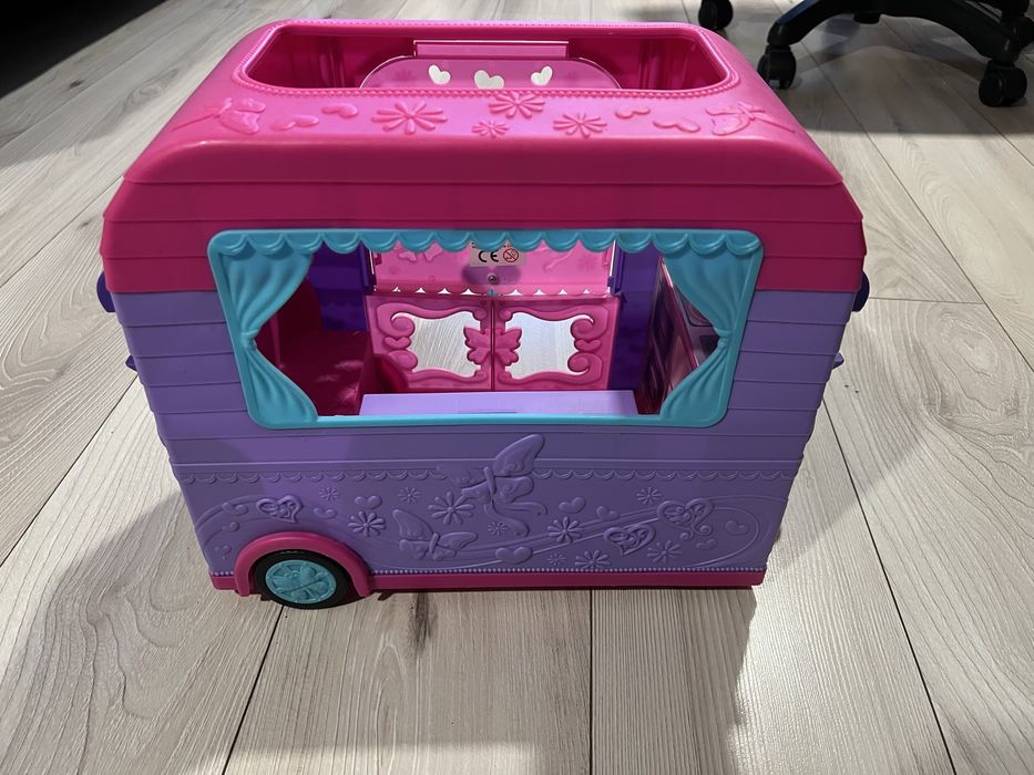 Kamper kemping z przyczepą 70 cm dla lalek Barbie