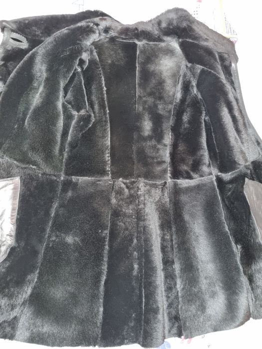 Дубленка натуральная овчина с норкой