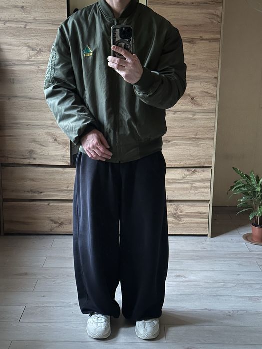 Бомбер нейлоновий оливковий oversize чоловічий оверсайз Л ХЛ , L XL