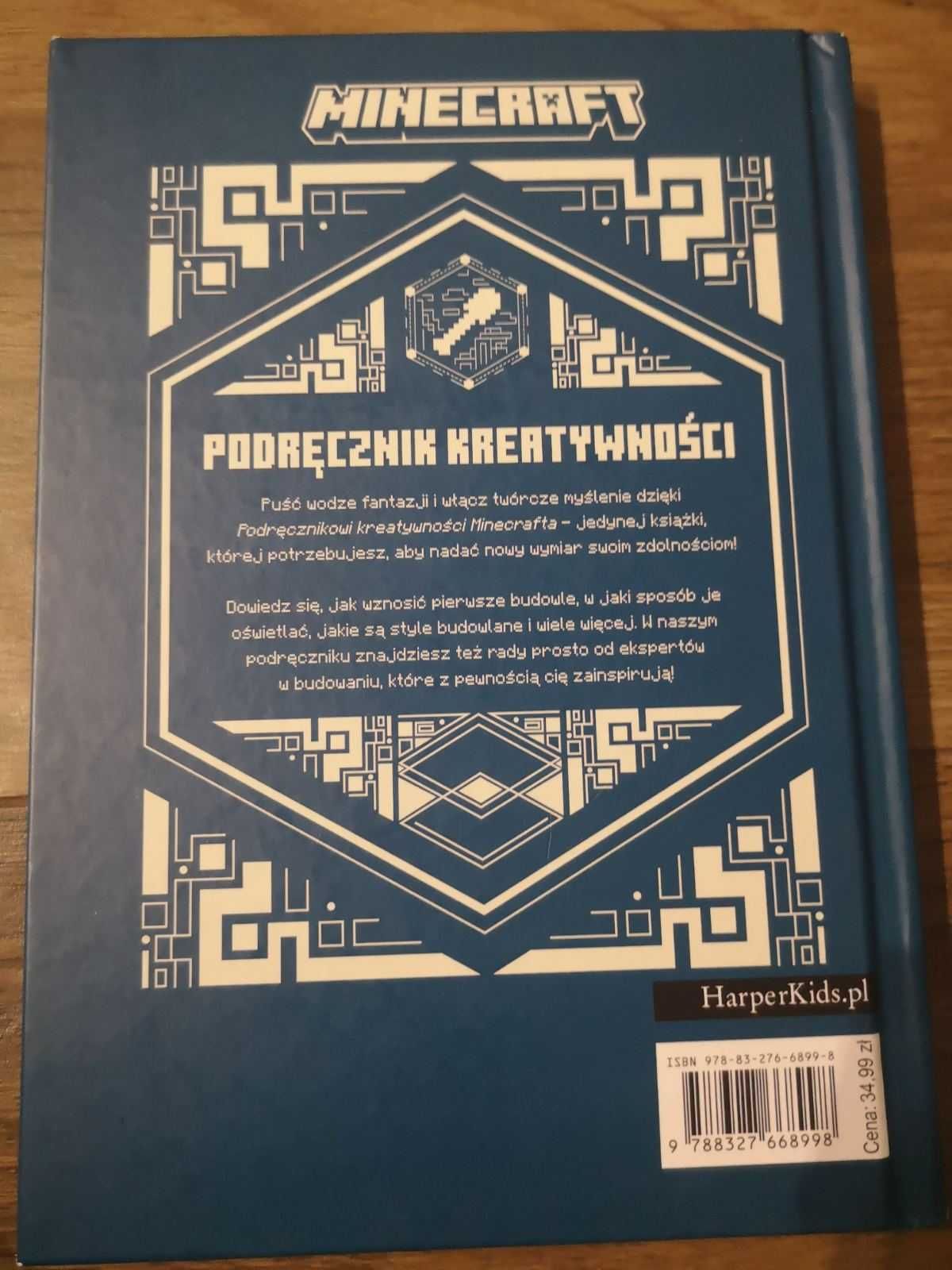 Książka dla dzieci Minecraft Podręcznik kreatywności Nowa seria Mojang