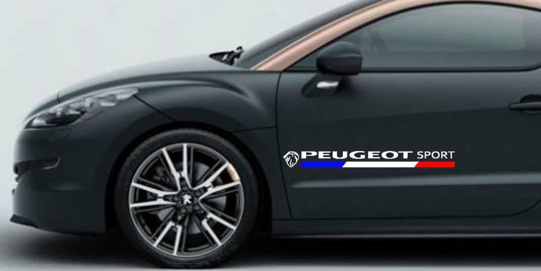 2 Autocolantes Peugeot Sport várias cores