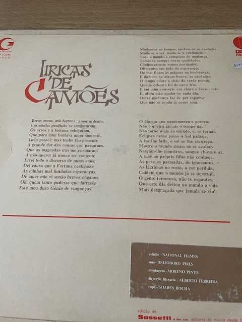Vinil Líricas de Camões