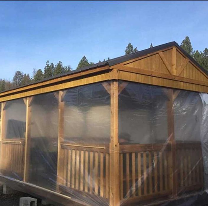 2x10m PLANDEKA PRZEZROCZYSTA - Szklarniowa Ogrodowa Bardzo gruba folia