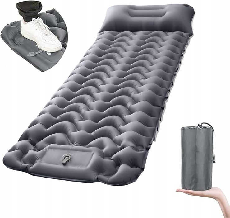 Mata do spania, kempingowy materac powietrzny 190 dł. x 60 szer. x 5