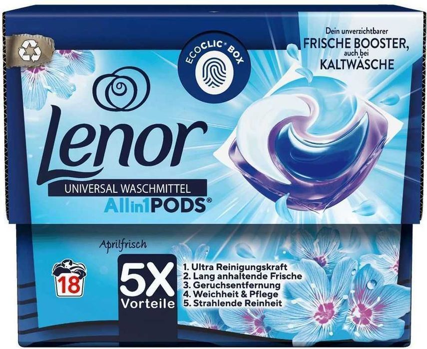 LENOR All-in-1 18 Pods Aprilfrisch