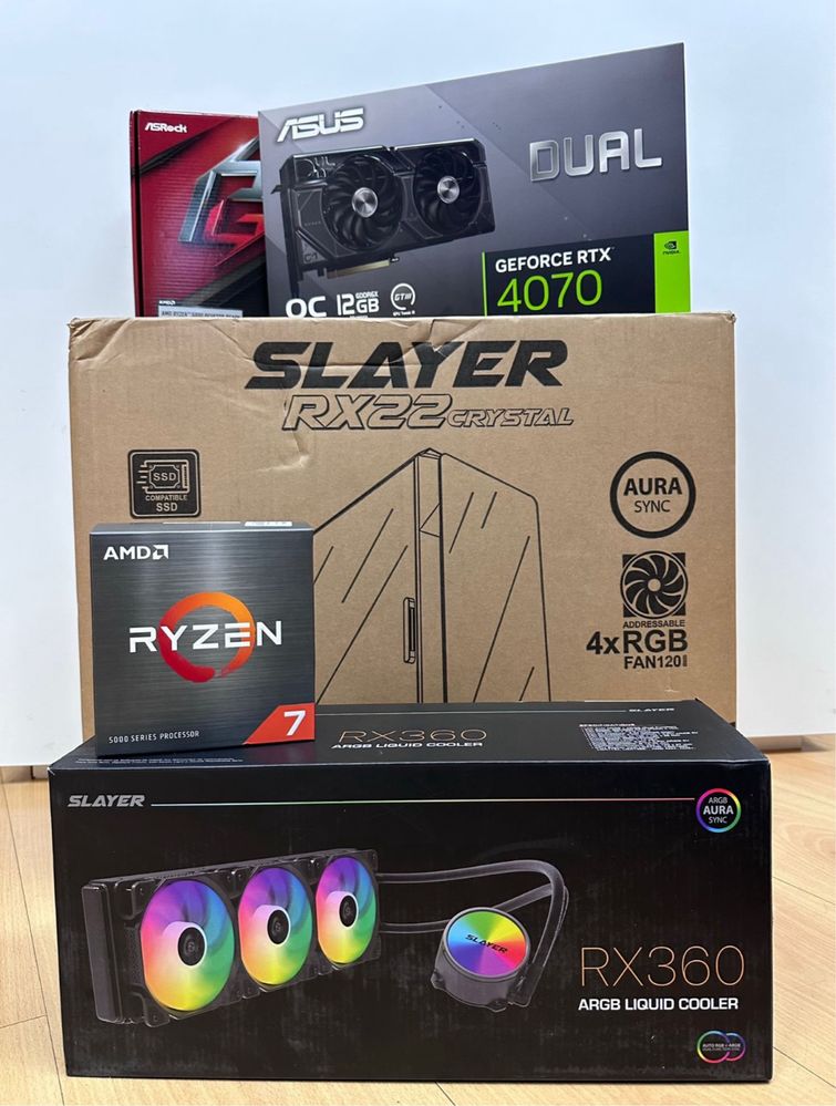 Torre gaming ryzen 7 5800x rtx4070