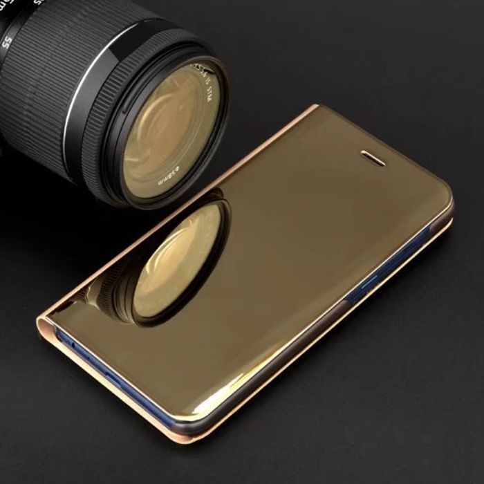 Etui Smart Clear View Do Huawei P30 Pro Złoty