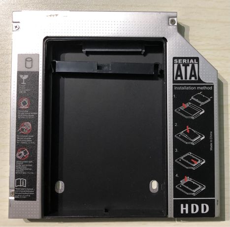 Adaptador Caddy SATA III SSD/HDD para drive slot CD/DVD