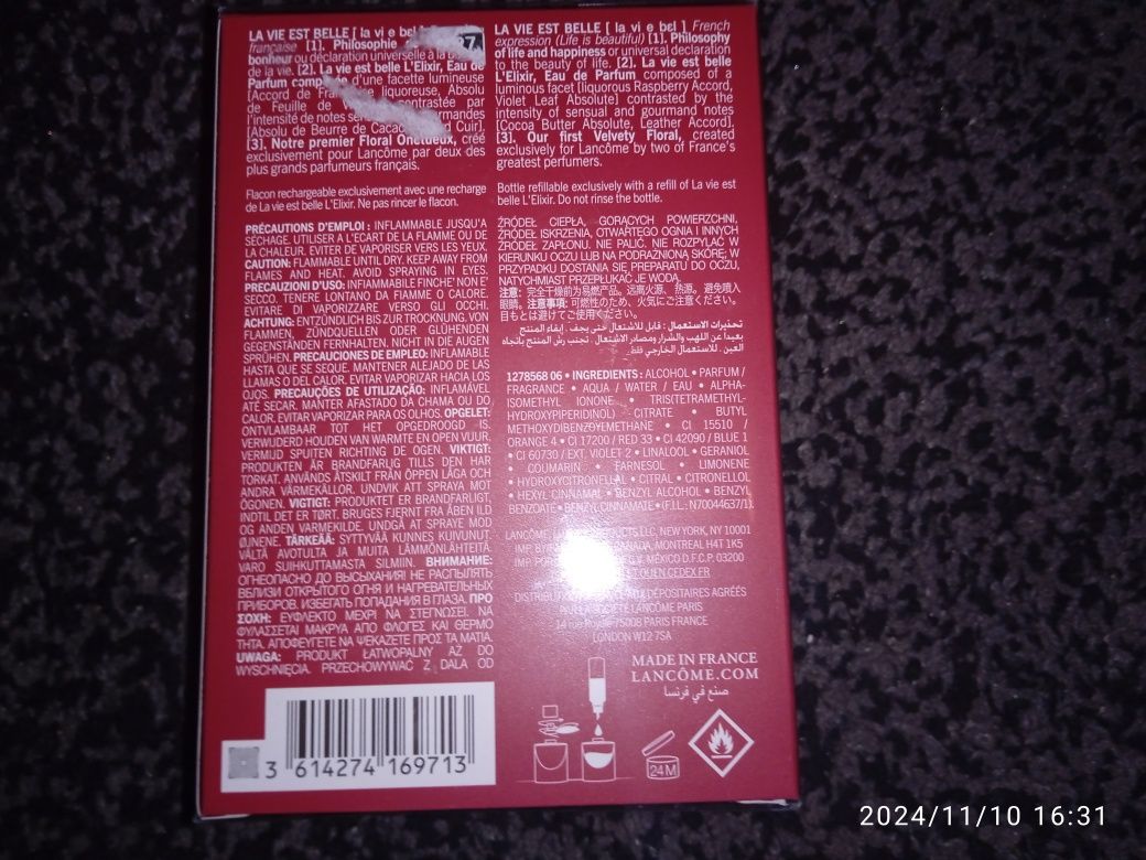 Lancome La vie Est Belle L'Elixir 50ml