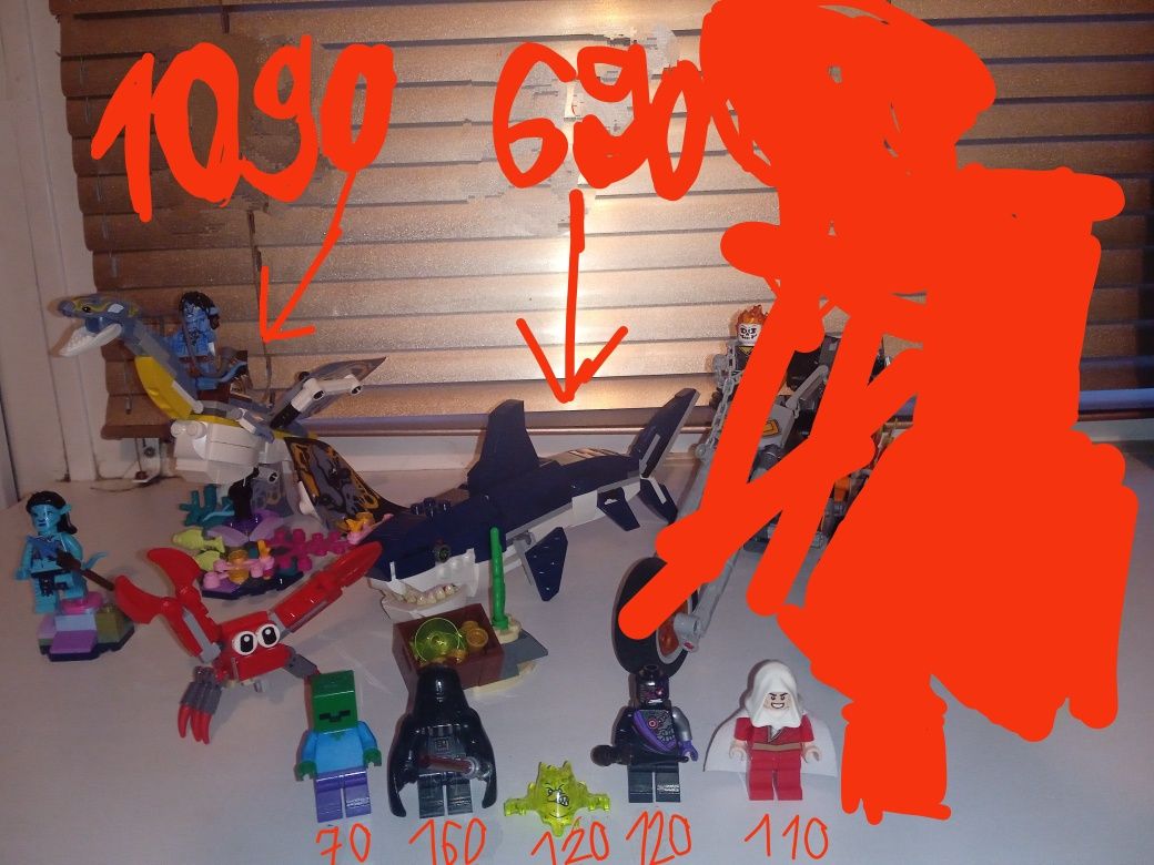 Lego Creator, Avatar, Minecraft, Darth Vader, Ninjago, Shazam