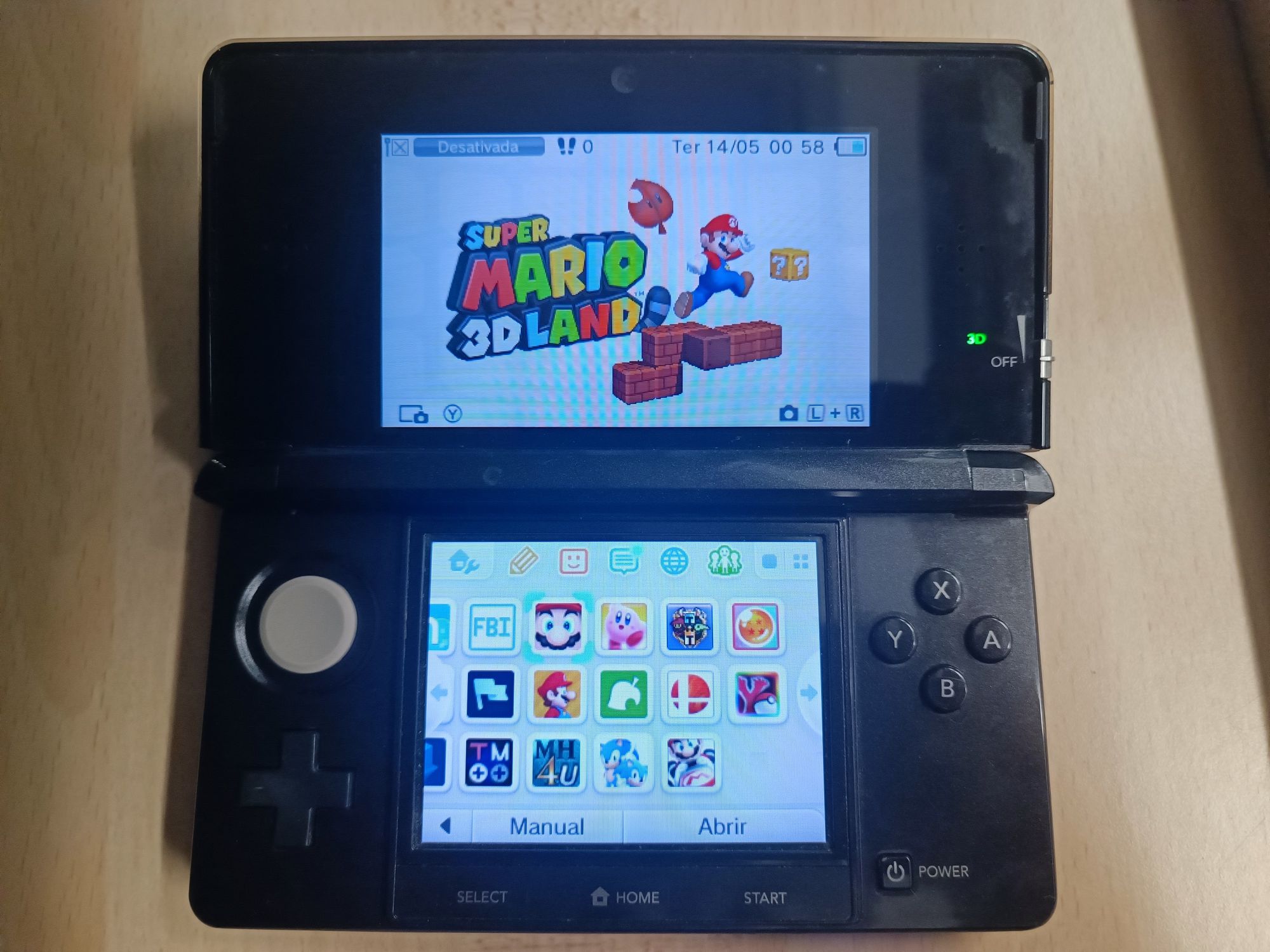 Nintendo 3D com muitos jogos