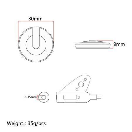 Pickup do ukulele/gitary/banjo/itp przetwornik gitarowy Adeline AD20