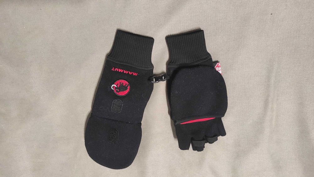 Флісові рукавиці Mammut з пальцями що відстібаються wind stopper 7