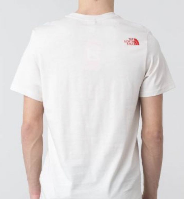 T-SHIRT THE NORTH FACE MOUNT LINE футболка котонова біла оригінал опт