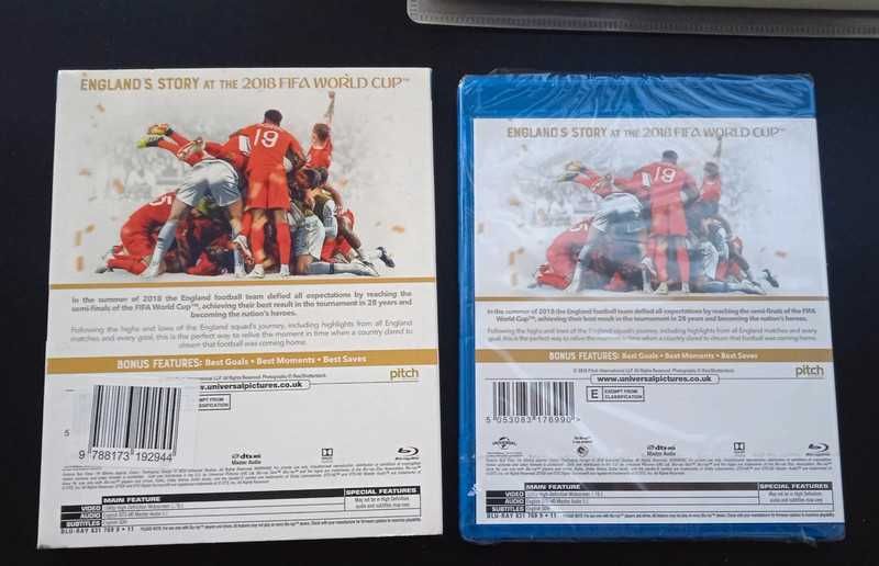 Płyta sport Historia Anglii na Mistrzostwach Świata FIFA 2018 Blu-ray