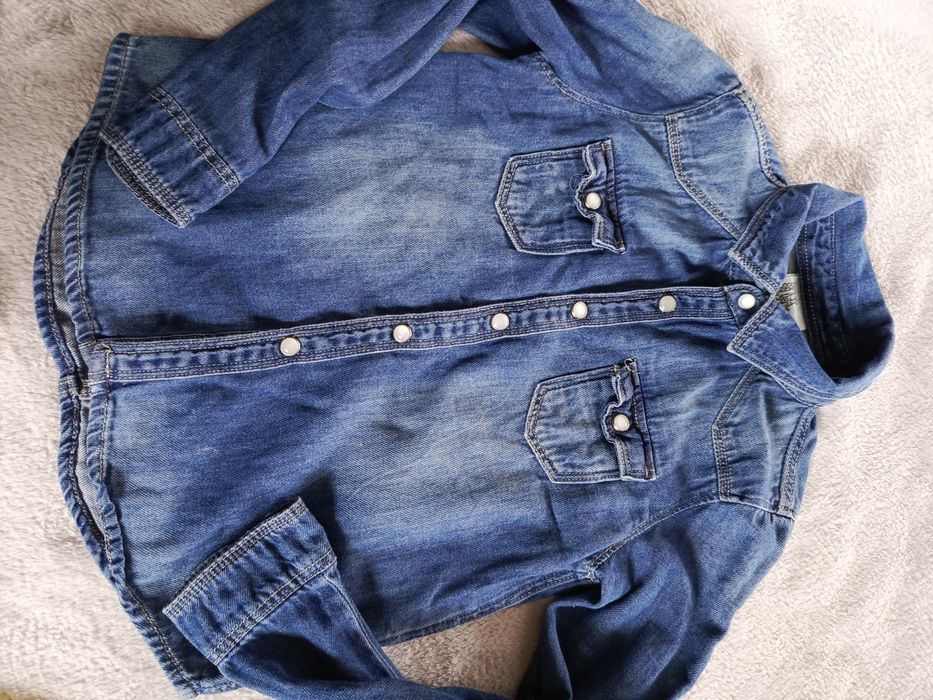 Koszula jeansowa dżinsowa 104 h&m