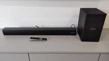 Soundbar SHARP HT-SBW182 Czarny 2.1-kanałowy, Bezprzewodowy, Gwarajca