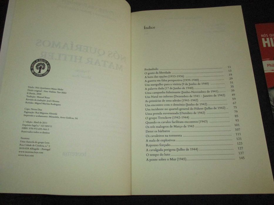 Livro Nós queríamos matar Hitler Teorema