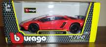 Bburago Lamborghini Aventador SV Coupe, skala 1:24 Burago.