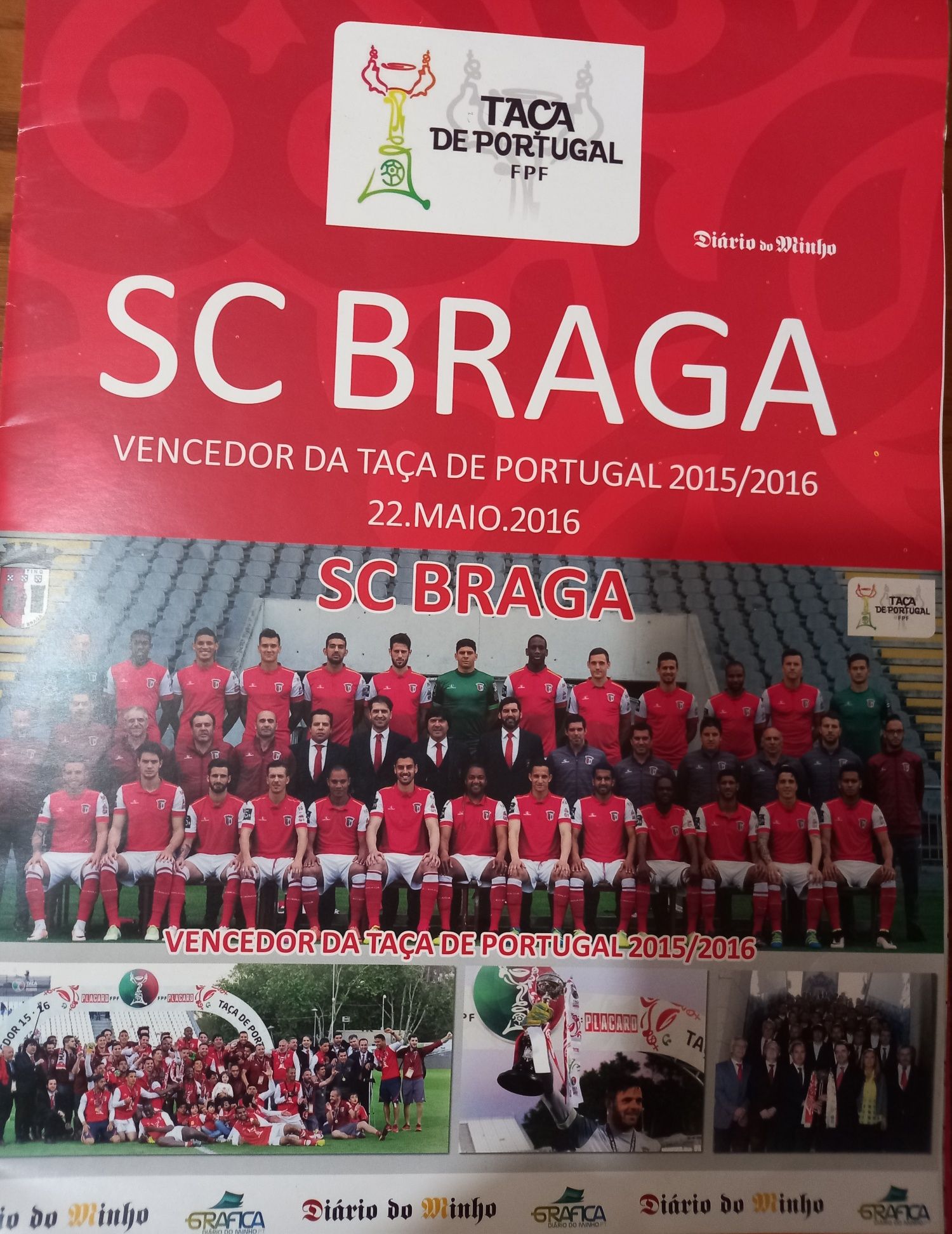 Taça de Portugal 2015/2016 S. C. de Braga o super poster