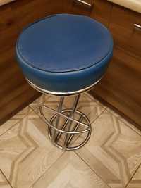 Taboret krzesło barowe hoker niebieski
