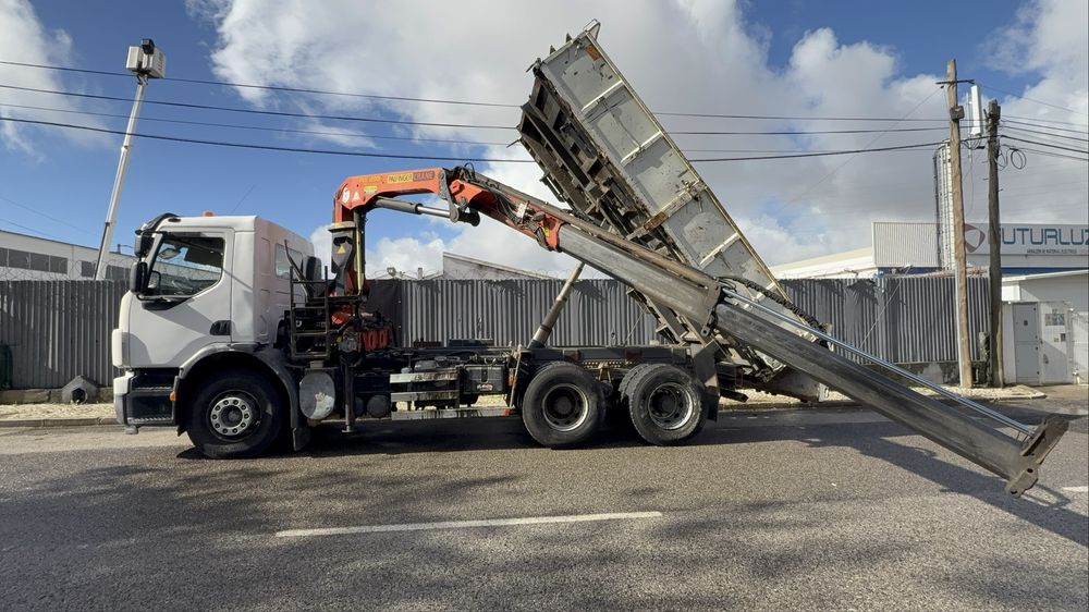 VOLVO FE320 6x4 GRUA E BASCULANTE COMANDO SÓ 380.000km ##OPORTUNIDADE#