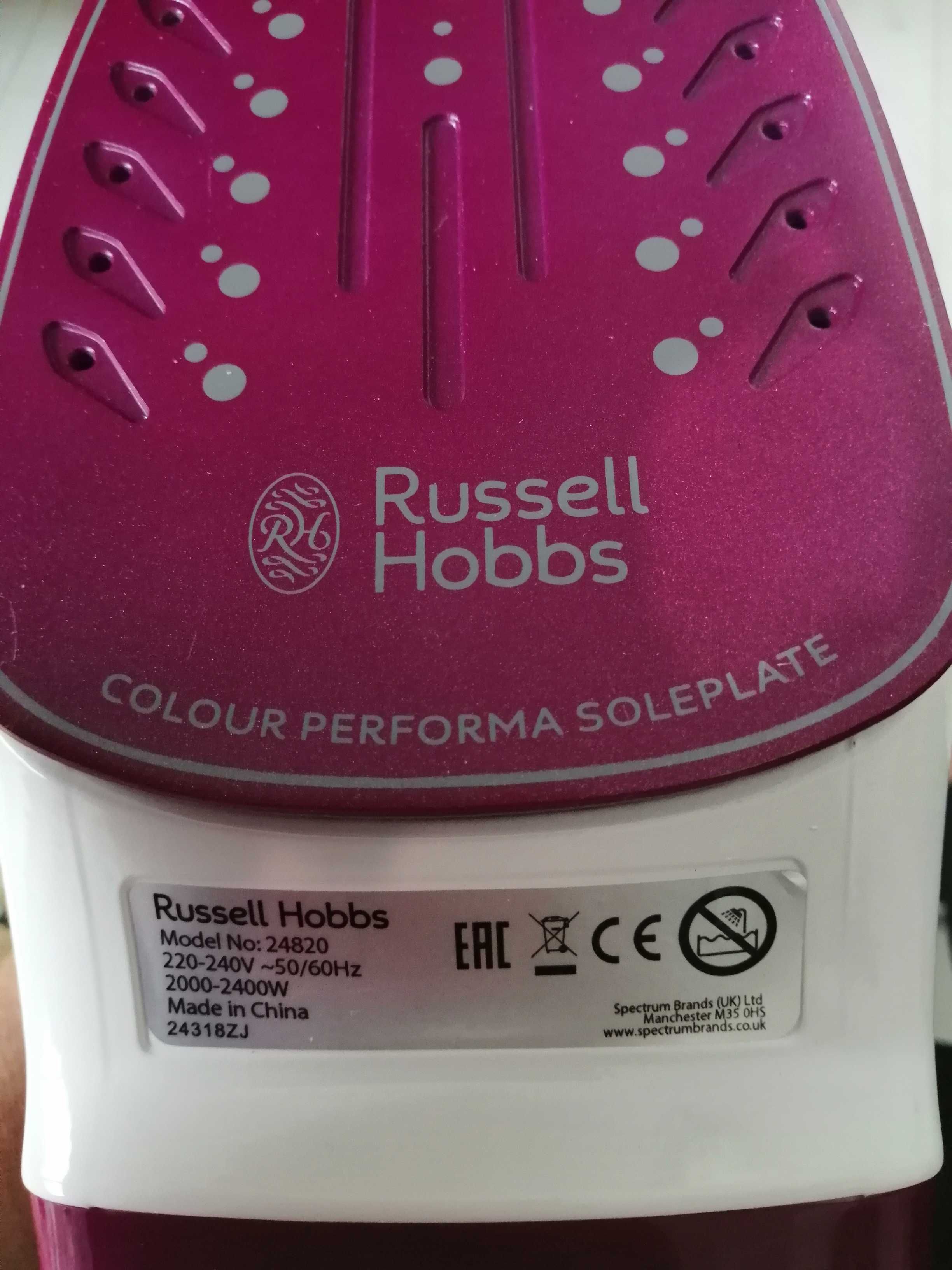 Żelazko różowe Russel Hobbs 2400W