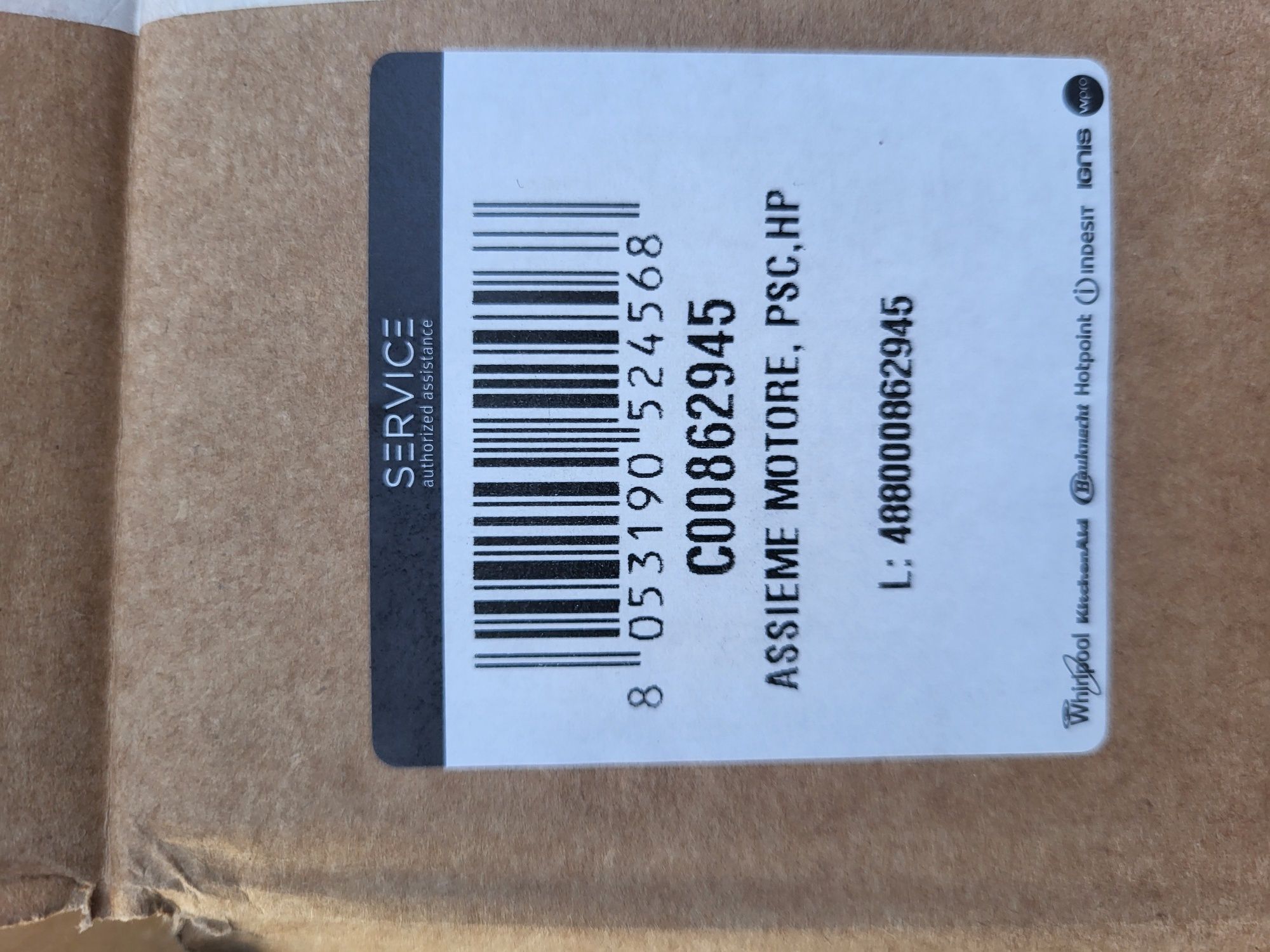 Silnik do suszarki  Whirlpool  c00862.945