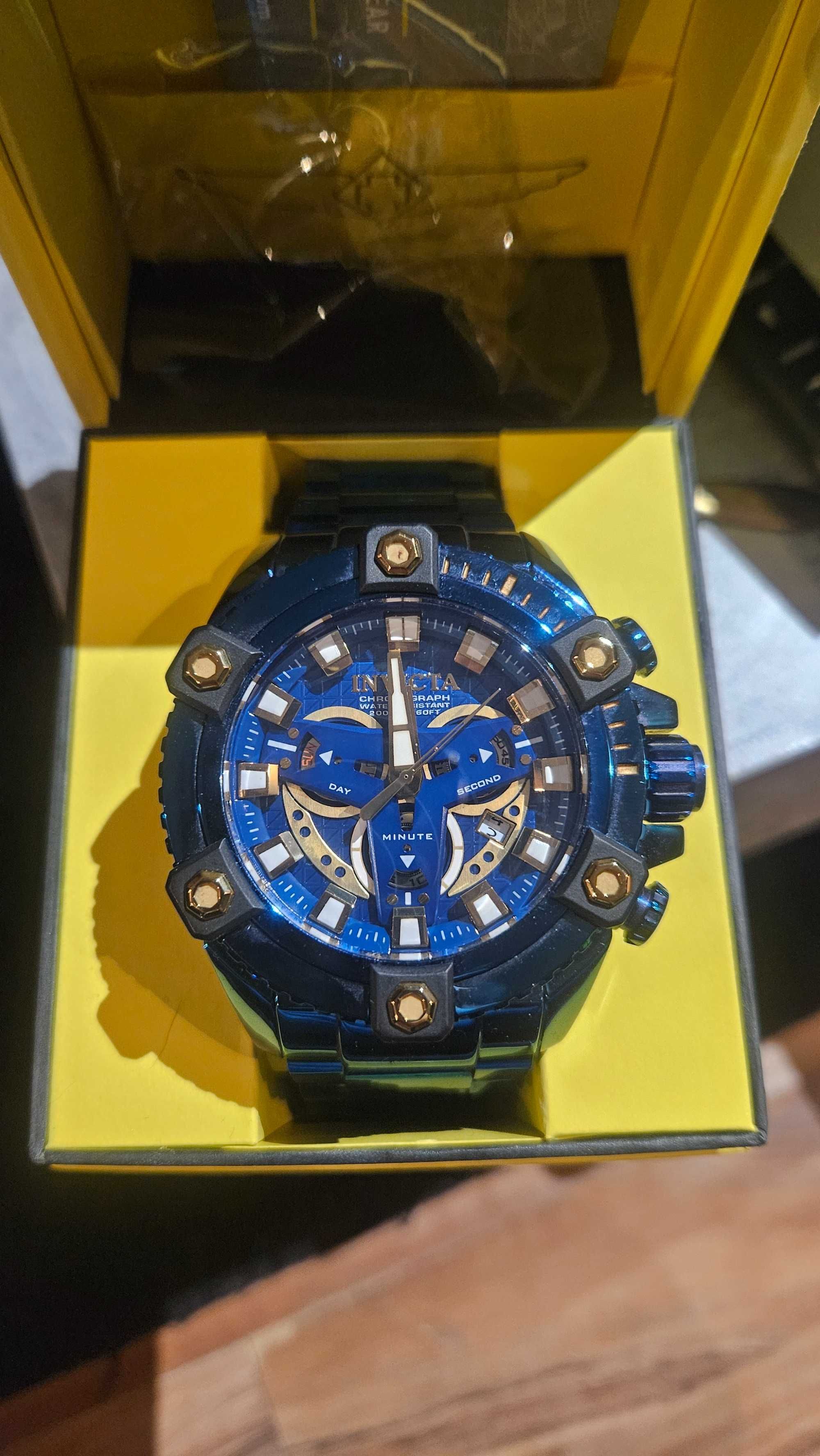 Oryginalny zegarek Invicta Coalition Forces Niebieski/Stal 55 mm 27741