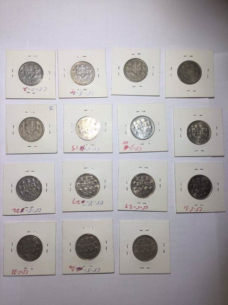 Coleção de moedas - 5 escudos (Lote 6)