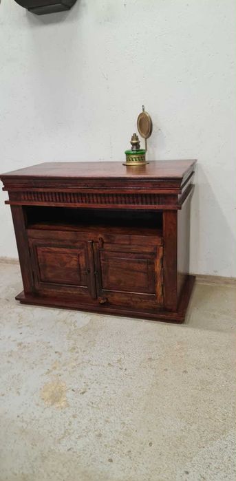 Komoda kolonialna z akacji indyjskiej, rustykalna -antyk -po renowacji