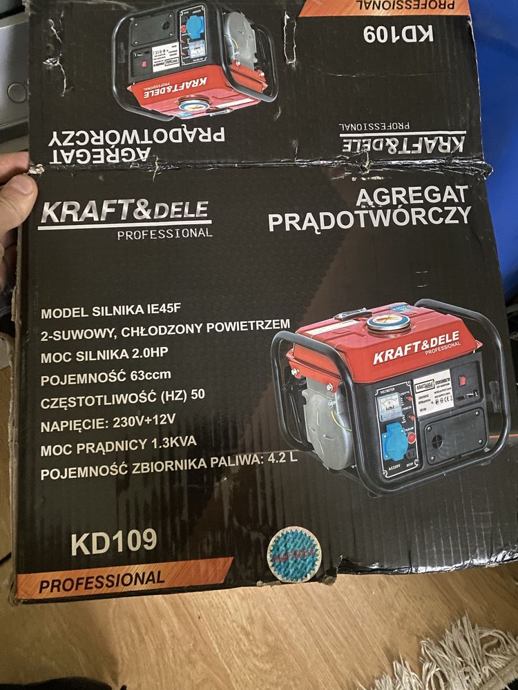 Генератор Kraft&Dele KD109 1200W бензиновий