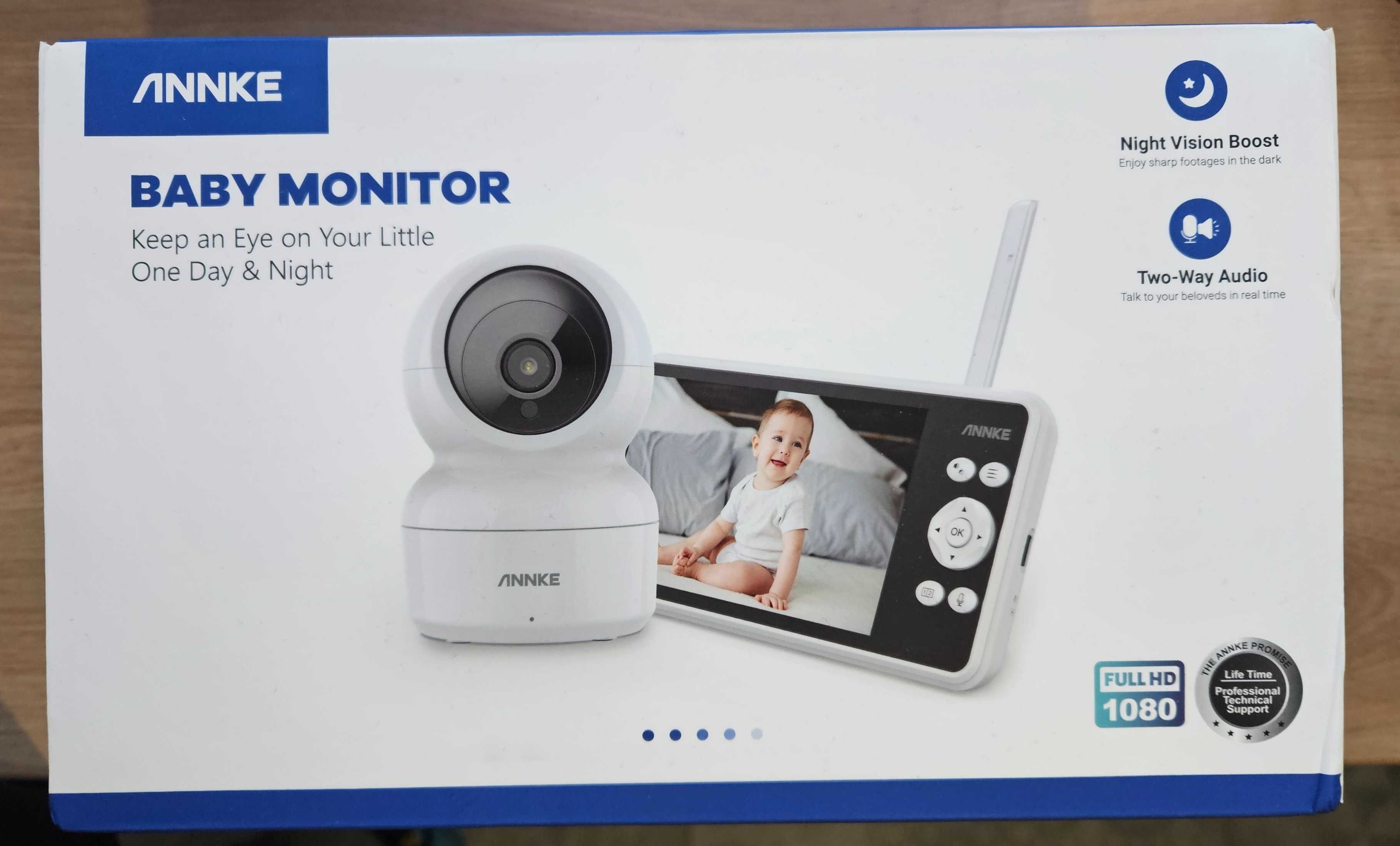 Niania elektroniczna ANNKE Tivona Pro FullHD 1080p 5'' NAJTANIEJ WWA