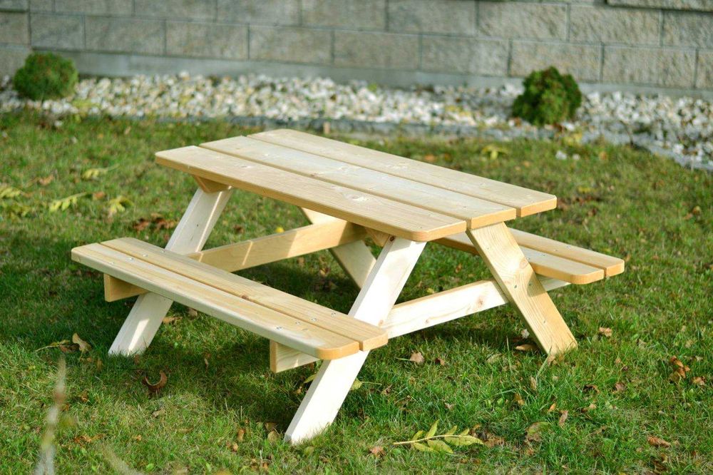 Duży Stolik piknikowy z ławeczkami ogrodowy dla dzieci