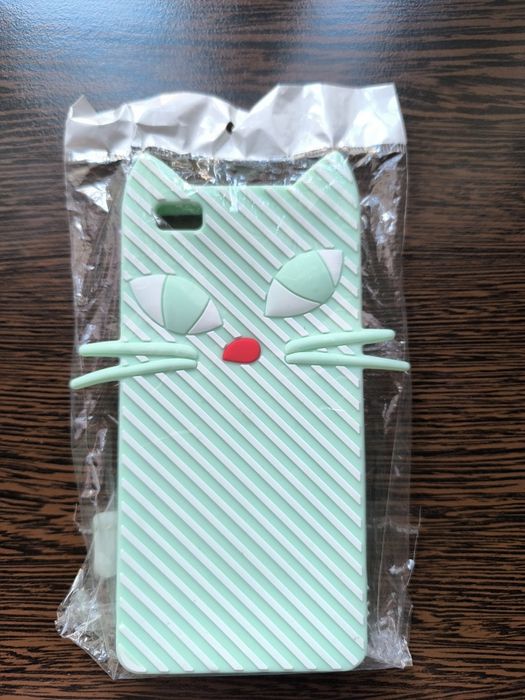 Nakładka etui miętowa kot do Huawei P8 Lite nowa obudowa do telefonu