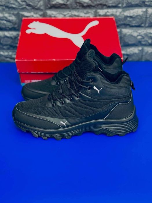 Зимние кроссовки Puma/ чоловічі теплі кросівки Пума / кожаные кросовки