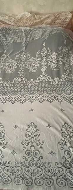 Тюль, гардина купонна на широке вікно, розмір 2,6 м на 6,8 м