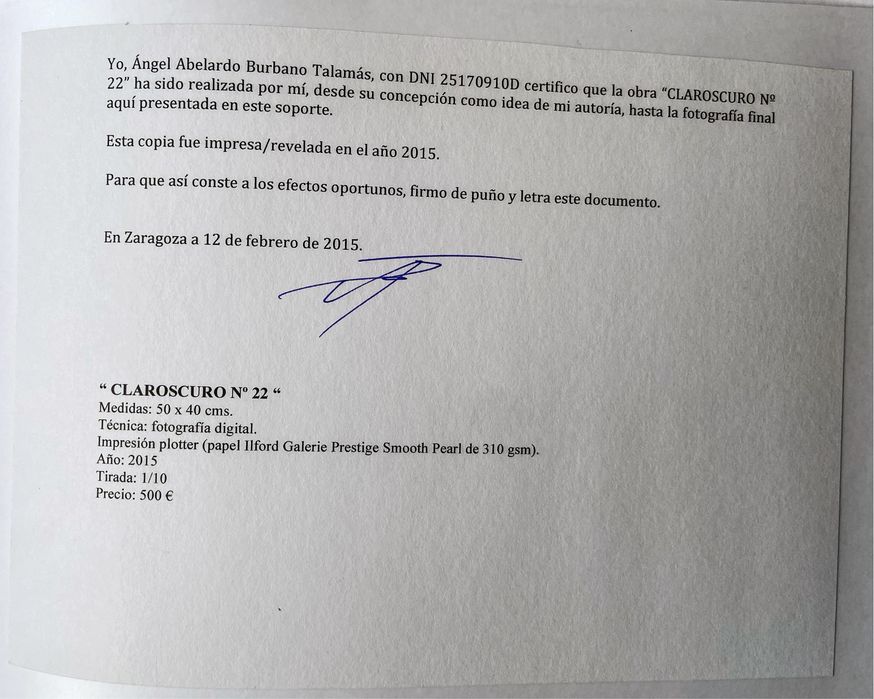 Obra Fotográfica do artisfa Burbano Talamás