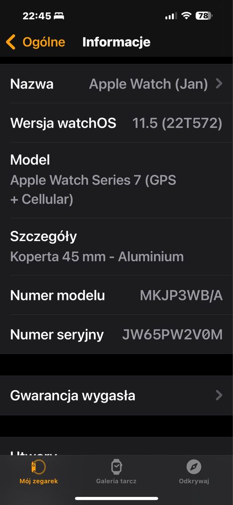 Apple Watch 7 GPS+ Cellurar