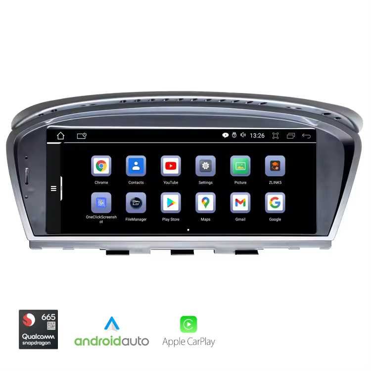 Radio Android BMW E60 E90 system CCC / Carplay /Android Auto /8+128 GB