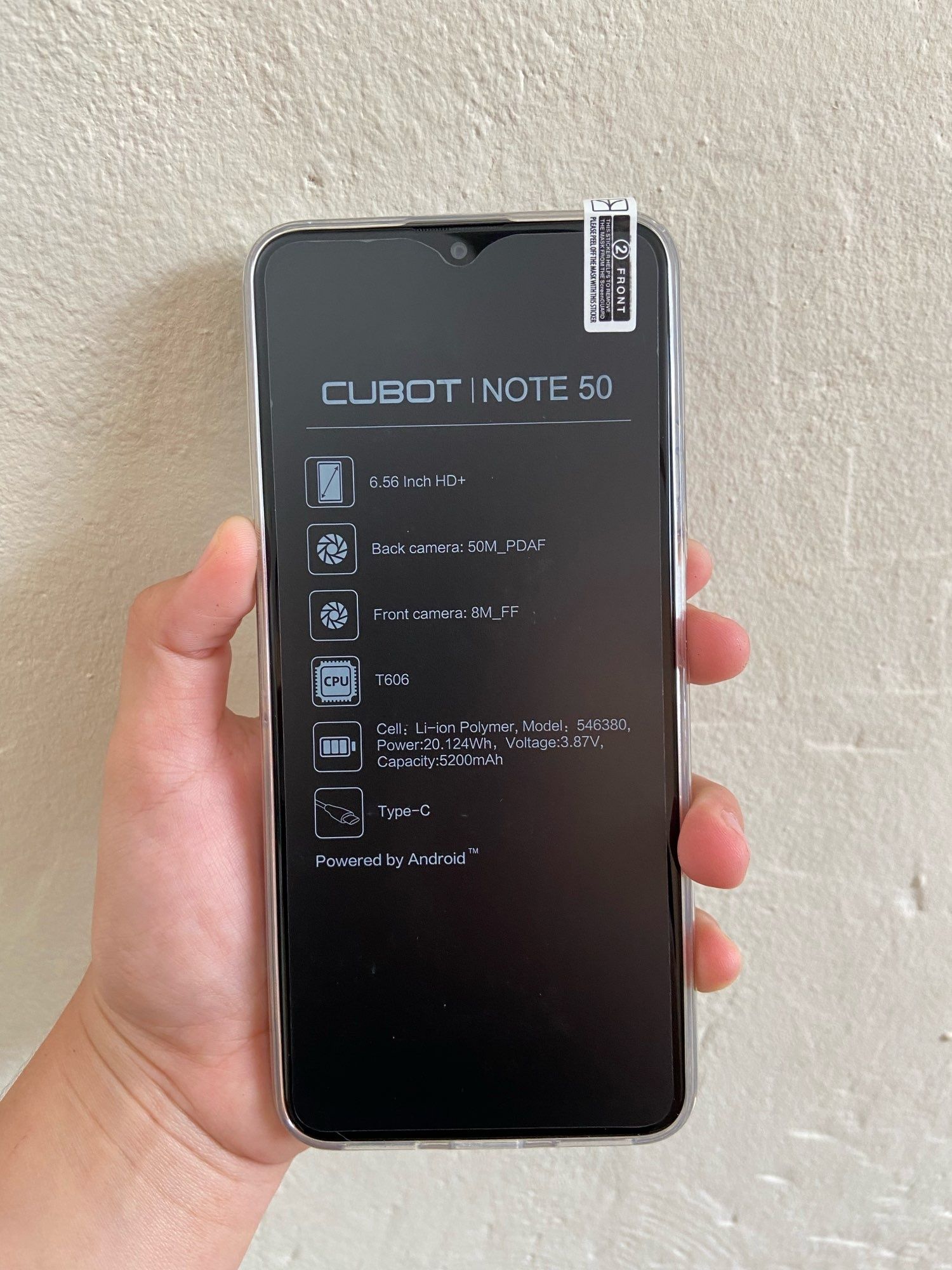 Smartphone Cubot "note 50"