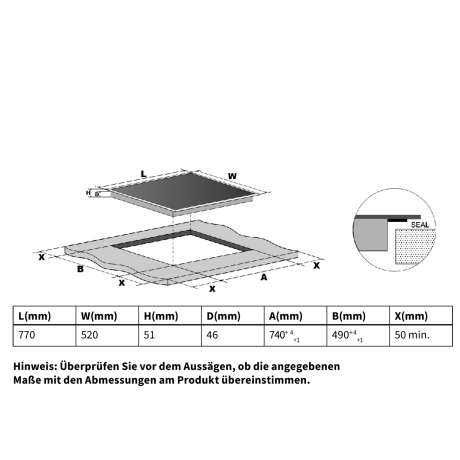 Płyta ceramiczna 77cm KKT Kolbe KF7705RL płyta elektryczna