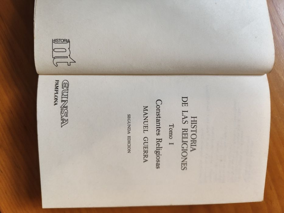 História de las Religiones I, Constantes Religiosas de Manuel Guerra