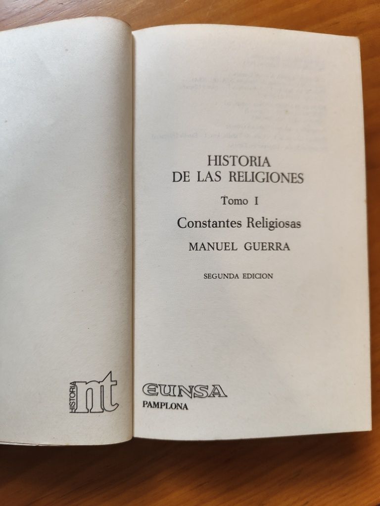 História de las Religiones I, Constantes Religiosas de Manuel Guerra