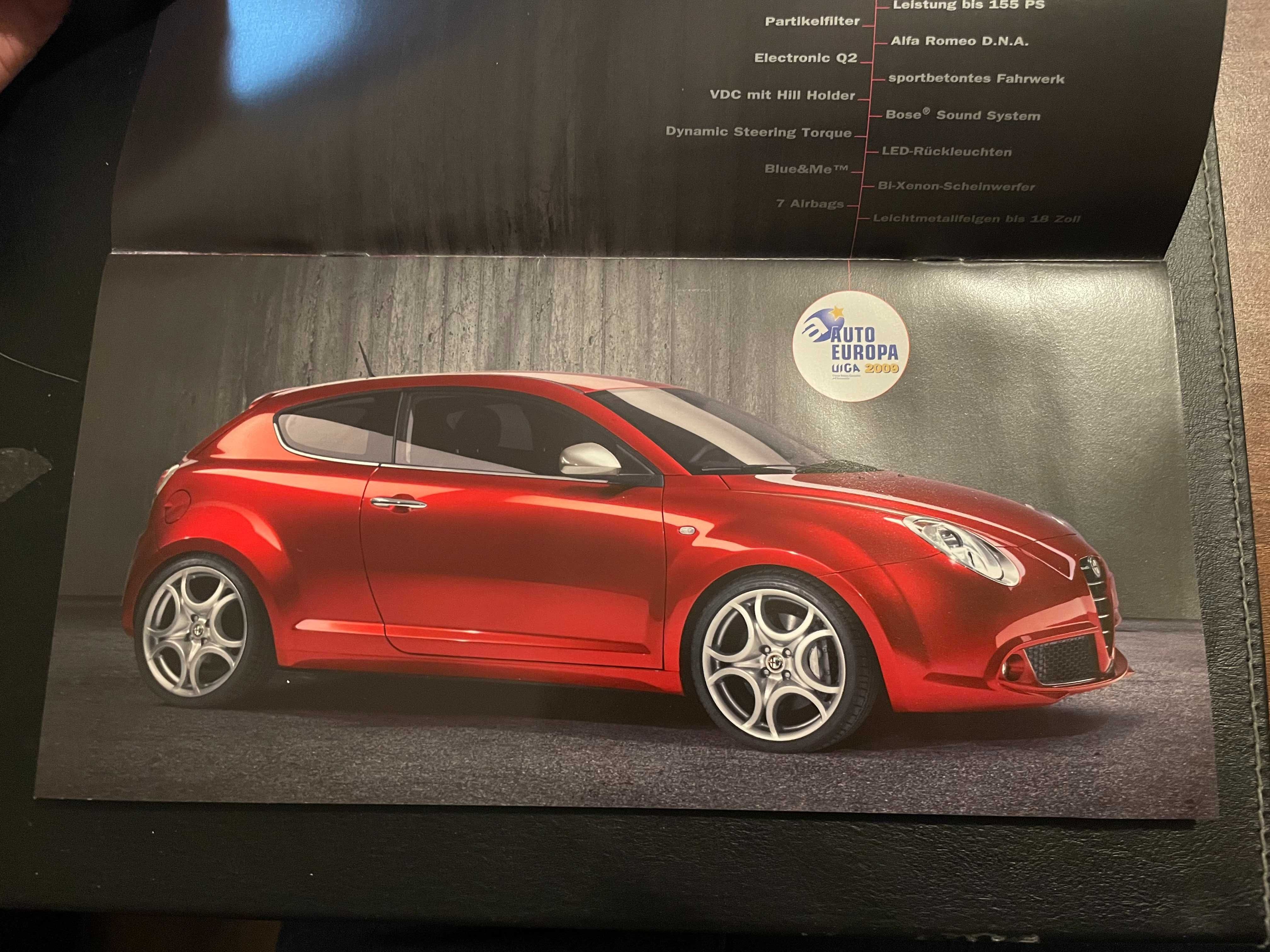 Katalog prospekt Alfa Romeo Mito 2009 r. 20 stron