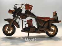 Drewniany model - motor, motocykl model C