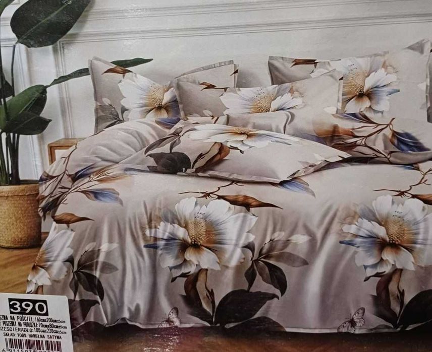 Komplet pościeli 200x160 z prześcieradłem