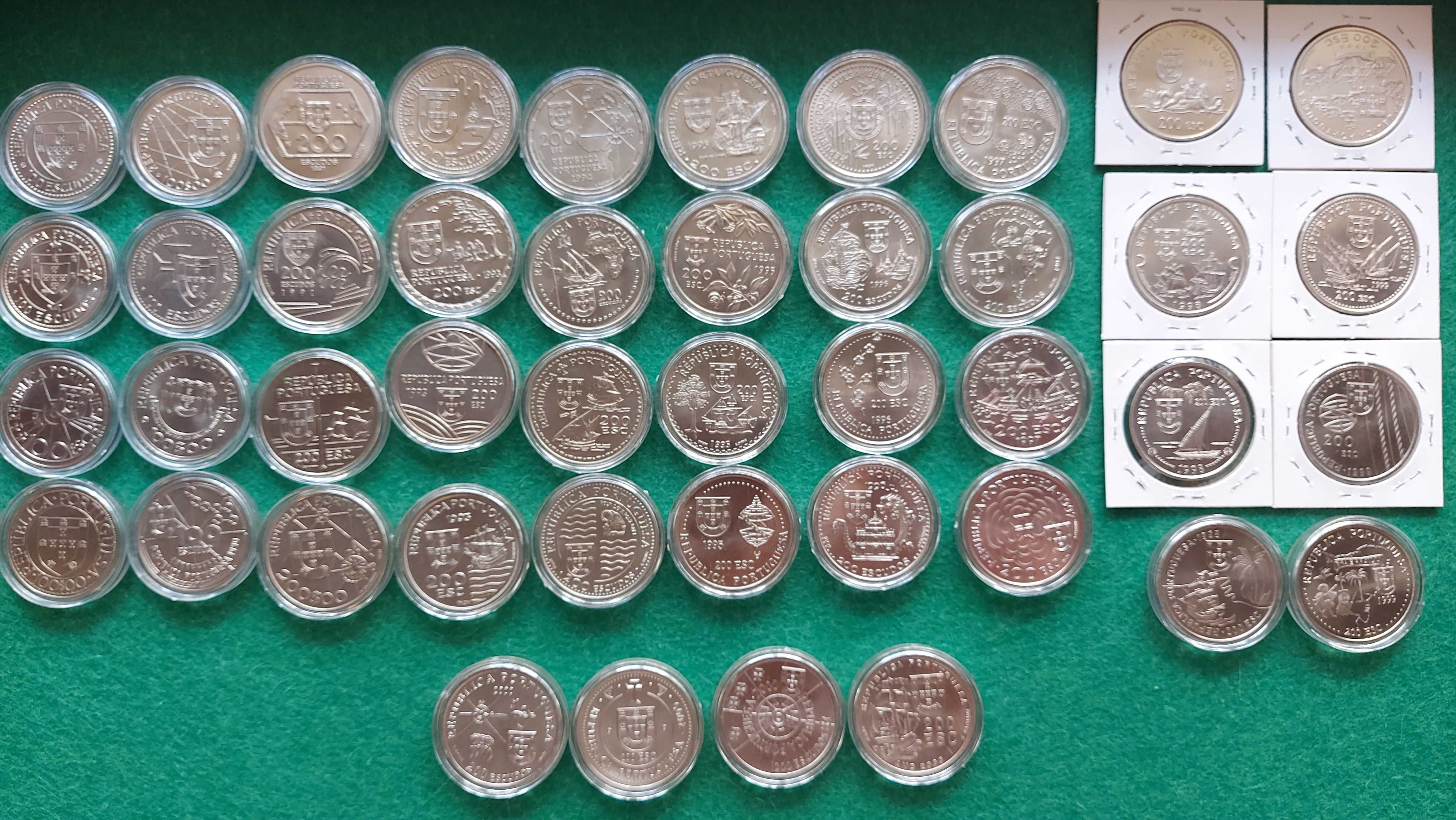 Coleção completa das 44 moedas comemorativas dos Descobrimentos